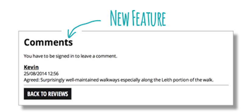 An illustration of the new comments feature.