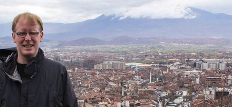 A photo of Kevin on a mountain.